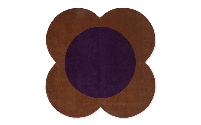 Flower Spot chestnut/violet